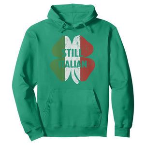 Funny St Patricks Day Italian Hoodie Retro Vintage Shamrock Italy Flag TS10 Irish Green Print Your Wear