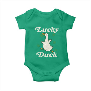 Lucky Duck Baby Onesie St Patricks Day Shamrock Irish TS10 Irish Green Print Your Wear