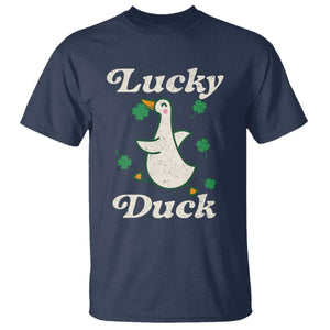 Lucky Duck T Shirt St Patricks Day Shamrock Irish TS10 Navy Print Your Wear