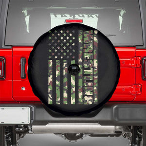 Wrestling American Flag Camo Wrestler Spare Tire Cover TS10 Black Print Your Wear