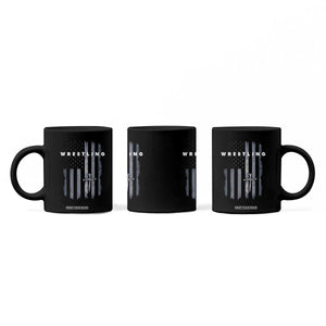Christian Wrestling Coffee Mug Wrestler Faith Strength US USA Flag Christ Cross TS10 Print Your Wear