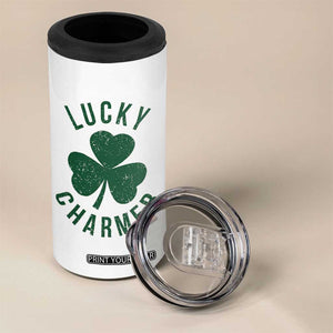 Funny Irish St Patricks Day Shamrock 4 in 1 Can Cooler Tumbler Lucky Charmer TS10 Print Your Wear