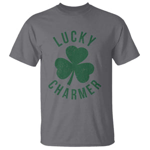 Funny Irish St Patricks Day Shamrock T Shirt Lucky Charmer TS10 Charcoal Print Your Wear