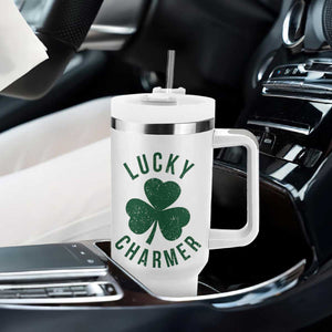 Funny Irish St Patricks Day Shamrock Tumbler With Handle Lucky Charmer TS10 Print Your Wear