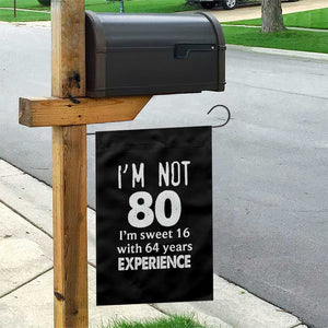 80th Birthday Garden Flag Funny 80 Year Old Gift TS10 Print Your Wear