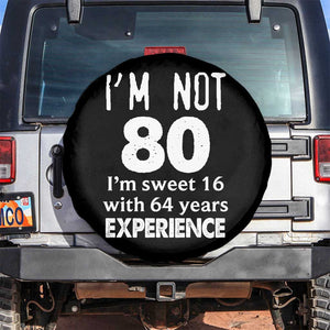 80th Birthday Spare Tire Cover Funny 80 Year Old Gift TS10 No hole Black Print Your Wear