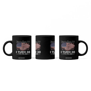America Turns 250 I Turn 30 Coffee Mug Vintage 1996 30th Birthday 250th Anniversary USA 30 Year Old Gift TS10 Print Your Wear