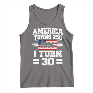 America Turns 250 I Turn 30 Tank Top Vintage 1996 30th Birthday 250th Anniversary USA Flag 30 Year Old Gift