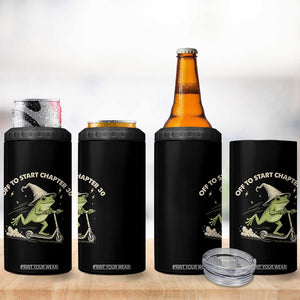 30th Birthday Frog 4 in 1 Can Cooler Tumbler Off To Start Chapter 30 TS10 Print Your Wear