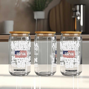 America Turns 250 I Turn 50 50th Birthday Glass Can USA 250th Anniversary 1976 50 Year Old Gift