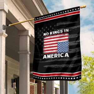 Snarky No Kings In America Garden Flag 86 47 No Faux King Way US Flag Upside Down TS10 Distressed Black Red Print Your Wear