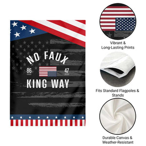 No Kings in America Garden Flag US Flag Upside Down TS10 Print Your Wear