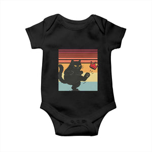 No Kings Black Cat Baby Onesie Funny Kitten Social Justice TS10 Black Print Your Wear