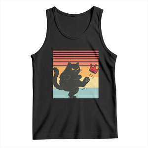 No Kings Black Cat Tank Top Funny Kitten Social Justice TS10 Black Print Your Wear