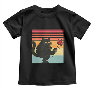 No Kings Black Cat Toddler T Shirt Funny Kitten Social Justice TS10 Black Print Your Wear