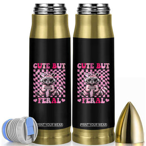 Cute But Feral Raccoon Bullet Tumbler Funny Sunglasses Trash Panda TS10 Black Print Your Wear