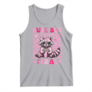 Cute But Feral Raccoon Tank Top Funny Sunglasses Trash Panda TS10 Athletic Heather Print Your Wear