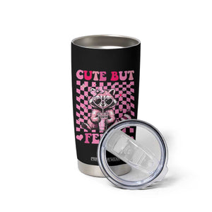 Cute But Feral Raccoon Tumbler Cup Funny Sunglasses Trash Panda TS10 Print Your Wear