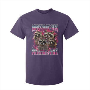Physically Thicc Funny Raccoon Meme T Shirt For Kid Mentally Sick Bootleg Graphic 90s TS10 Purple Print Your Wear