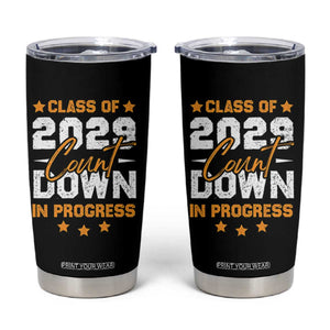 Class Of 2029 Count Down Graduating Tumbler Cup TS10 Black Print Your Wear
