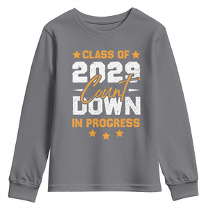 Class Of 2029 Count Down Graduating Youth Sweatshirt TS10 Charcoal Print Your Wear