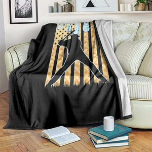 Baseball Drip Throw Blanket Dripping Ice Cream Sprinkles American Flag Boys TS10 Print Your Wear