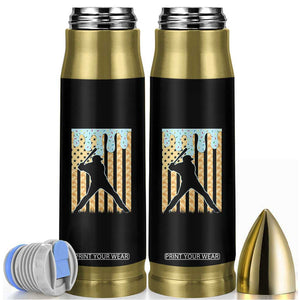 Baseball Drip Bullet Tumbler Dripping Ice Cream Sprinkles American Flag Boys TS10 Black Print Your Wear