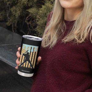 Baseball Drip Tumbler Cup Dripping Ice Cream Sprinkles American Flag Boys TS10 Print Your Wear