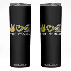 Funny Love Bananas Skinny Tumbler Cute Banana Gifts TS10 Black Print Your Wear