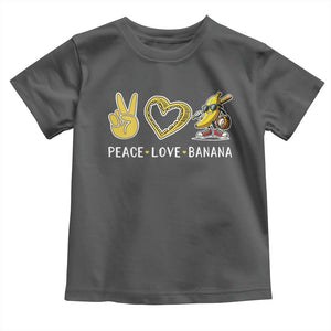 Funny Love Bananas Toddler T Shirt Cute Banana Gifts TS10 Dark Heather Print Your Wear