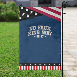 Snarky No Kings In America Garden Flag No Faux King Way 86 47 Vintage Retro TS10 Classic Blue Black Print Your Wear
