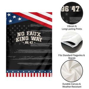 Snarky No Kings In America Garden Flag No Faux King Way 86 47 Vintage Retro TS10 Print Your Wear