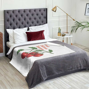 Subtle FDT Throw Blanket Fresh Delicious Tomatoes Retro Tomato Vine Graphic Political Humor