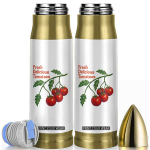 Subtle FDT Bullet Tumbler Fresh Delicious Tomatoes Retro Tomato Vine Graphic Political Humor