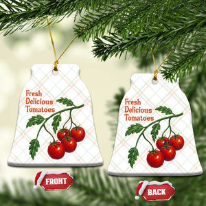 Subtle FDT Ceramic Ornament Fresh Delicious Tomatoes Retro Tomato Vine Graphic Political Humor TS10 Print Your Wear