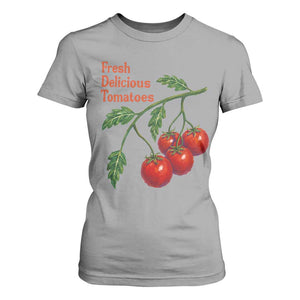 Subtle FDT T Shirt For Women Fresh Delicious Tomatoes Retro Tomato Vine Graphic Political Humor