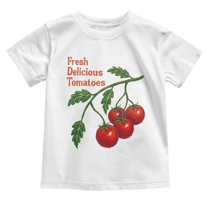 Subtle FDT Toddler T Shirt Fresh Delicious Tomatoes Retro Tomato Vine Graphic Political Humor