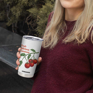 Subtle FDT Tumbler Cup Fresh Delicious Tomatoes Retro Tomato Vine Graphic Political Humor