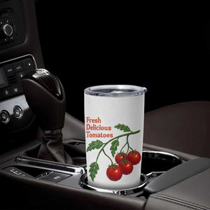 Subtle FDT Tumbler Cup Fresh Delicious Tomatoes Retro Tomato Vine Graphic Political Humor
