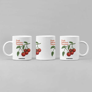Subtle FDT Coffee Mug Fresh Delicious Tomatoes Retro Tomato Vine Graphic Political Humor