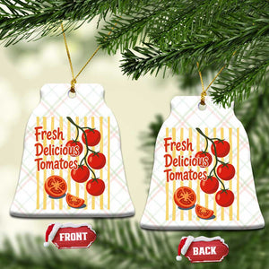 Subtle FDT Ceramic Ornament Fresh Delicious Tomatoes Striped Retro Vintage 80s Subtle FDT