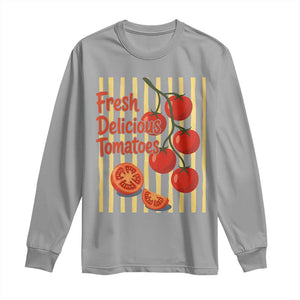 Subtle FDT Long Sleeve Shirt Fresh Delicious Tomatoes Striped Retro Vintage 80s Subtle FDT