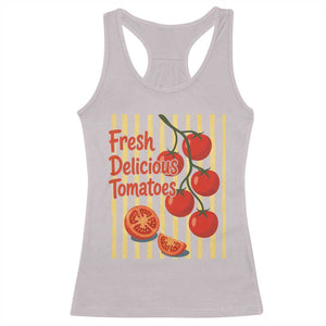 Subtle FDT Racerback Tank Top Fresh Delicious Tomatoes Striped Retro Vintage 80s Subtle FDT
