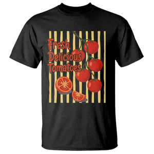 Subtle FDT T Shirt Fresh Delicious Tomatoes Striped Retro Vintage 80s Subtle FDT