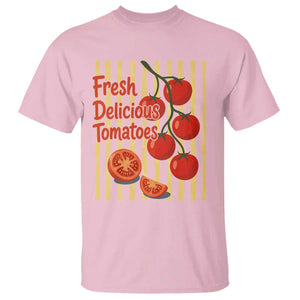 Subtle FDT T Shirt Fresh Delicious Tomatoes Striped Retro Vintage 80s Subtle FDT