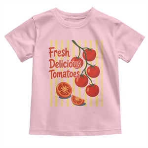 Subtle FDT Toddler T Shirt Fresh Delicious Tomatoes Striped Retro Vintage 80s Subtle FDT