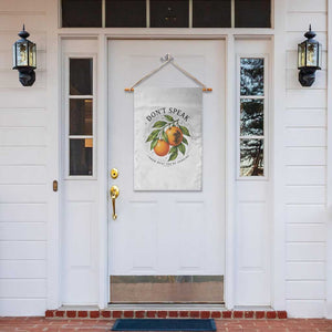 Subtle FDT Garden Flag Dont Speak Orange Graphic Retro Vintage