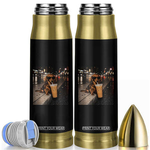Dachshund Iced Coffee Bullet Tumbler Grunge Meme Graphic Funny Weiner Dog Lovers Dad