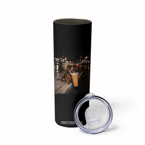 Dachshund Iced Coffee Skinny Tumbler Grunge Meme Graphic Funny Weiner Dog Lovers Dad