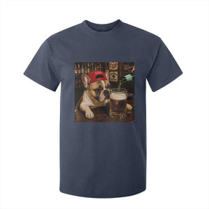 French Bulldog Drinking Beer T Shirt For Kid Silly Dog Meme Graphic Sarcastic Gift